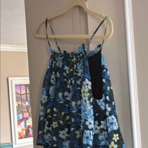 Floral Blue and Green Maxi Dress 👗